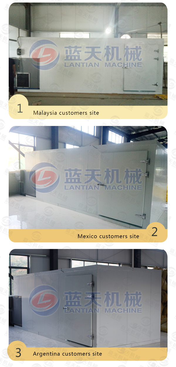 Customers site of agriculture dryer machine