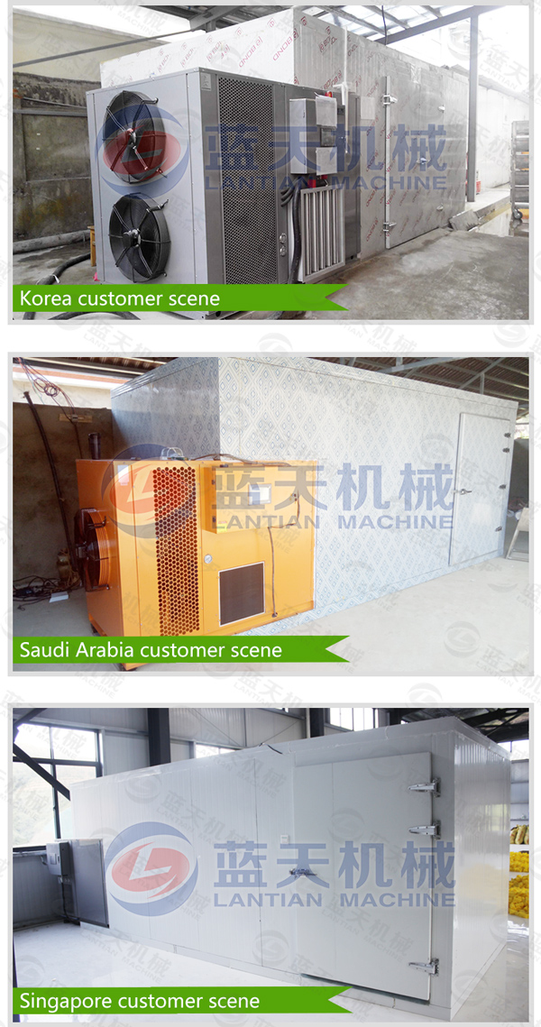 Customers site of meat drying machine