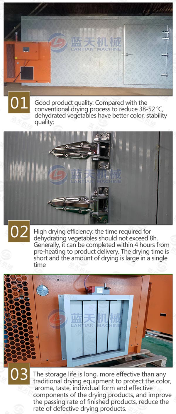 Features of herb drying machine