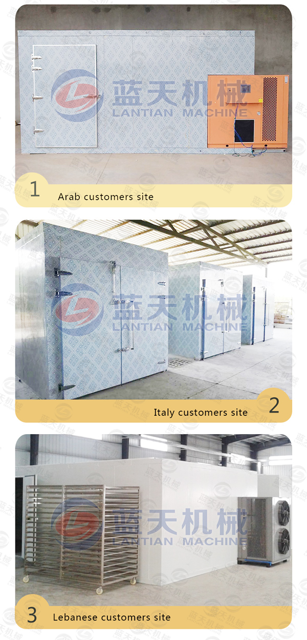 Customer site of noodles dryer