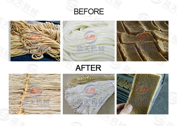 Drying effect of noodles dryer