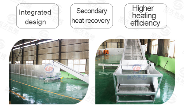 Features of fruit chip drying machine